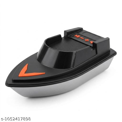 Boat Shape Wireless Bluetooth Speaker with Mobile Stand | Portable Mini Speaker | Black