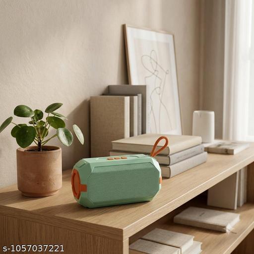 Portable Bluetooth Speaker, BT version 5.3, Wireless Mini Speaker, HD Sound, Long Battery Backup & TF Card Support – Compact Outdoor Music Speaker-Green colour - 3