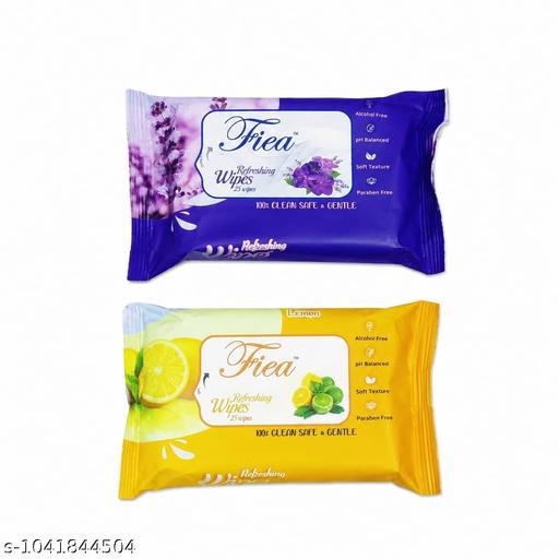 Wet Wipes Combo Pack (Lavender & Lemon) | 80 Wipes Each | Alcohol Free | pH Balanced | Soft & Gentle - 2