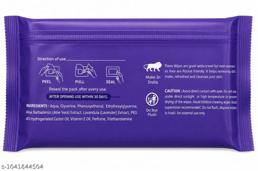 Wet Wipes Combo Pack (Lavender & Lemon) | 80 Wipes Each | Alcohol Free | pH Balanced | Soft & Gentle - 3